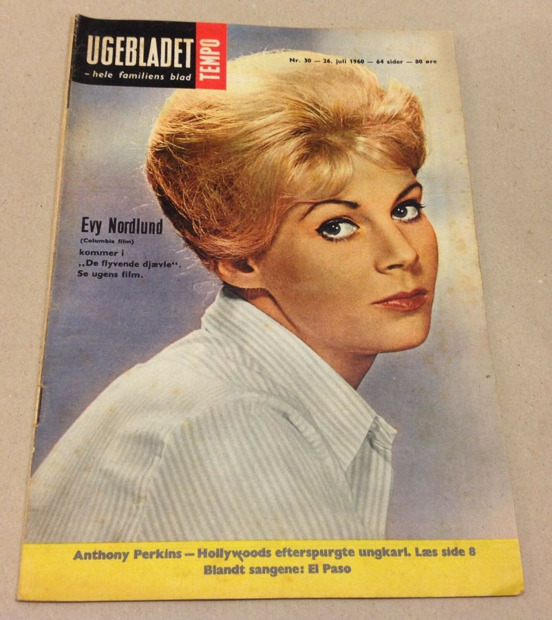 TEMPO (Dk) magazine side cover Issue 30 26 July 1960