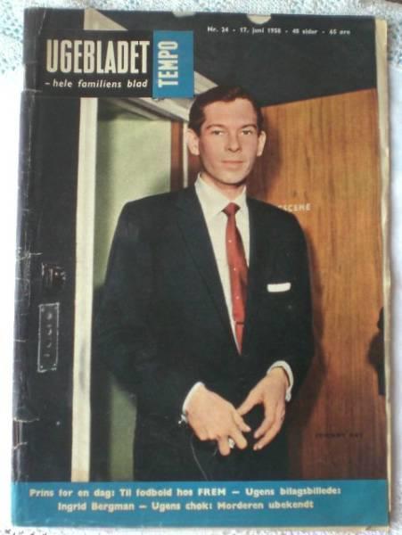 TEMPO (Dk) magazine side cover Issue 24 17 June 1958