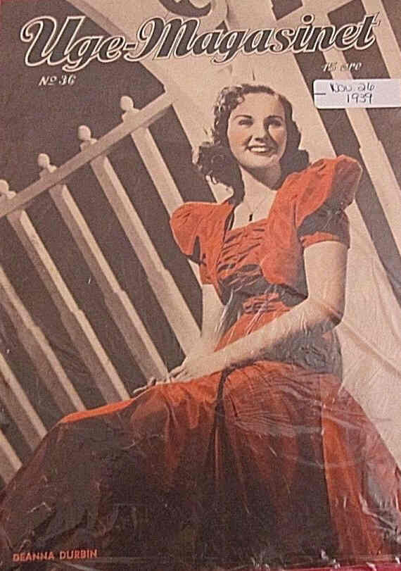 UGE-MAGASINET magazine side cover Issue 36   1939