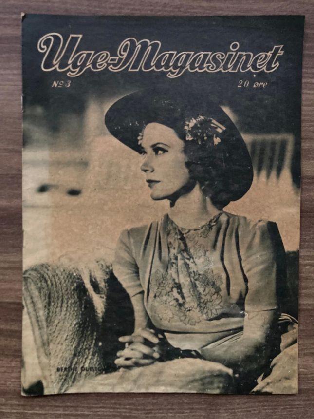 UGE-MAGASINET magazine side cover Issue 3 18 January 1942