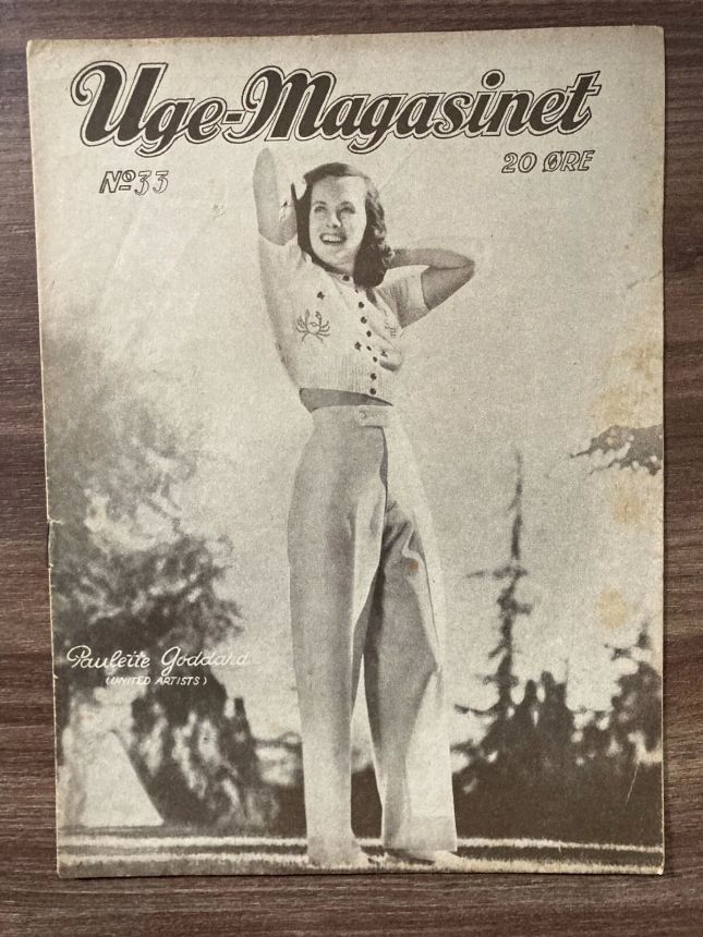 UGE-MAGASINET magazine side cover Issue 33 18 August 1949