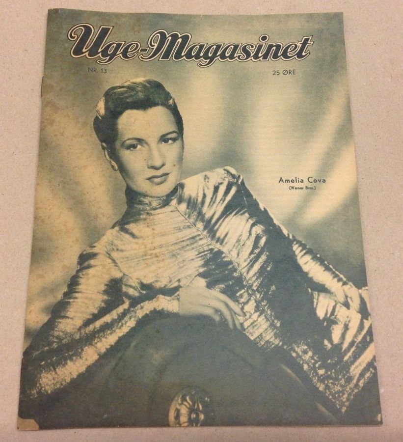 UGE-MAGASINET magazine side cover Issue 13  1952