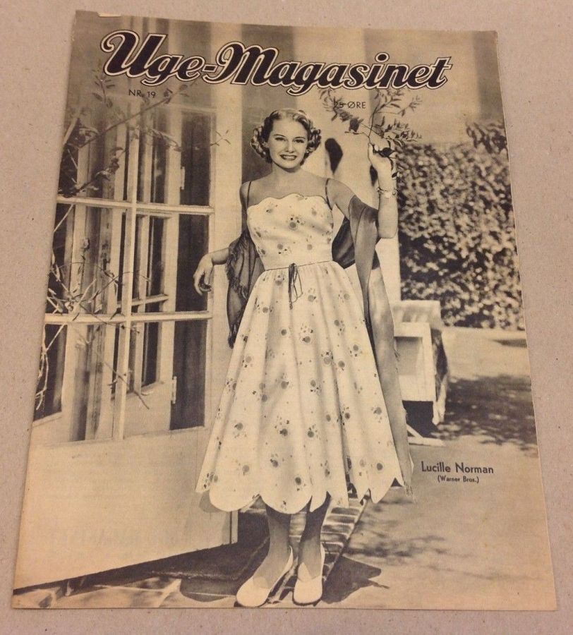 UGE-MAGASINET magazine side cover Issue 19  1952