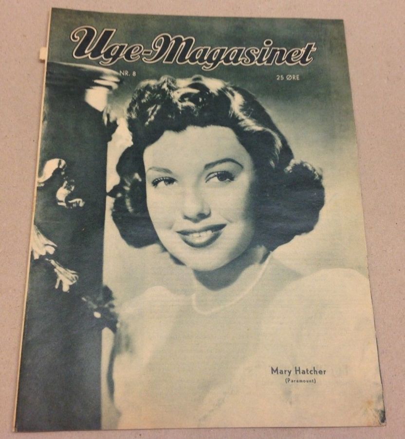 UGE-MAGASINET magazine side cover Issue 8  1952