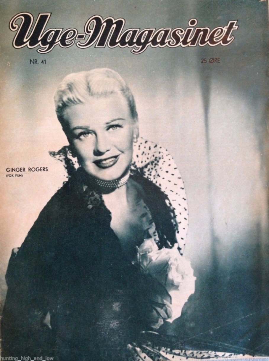 UGE-MAGASINET magazine side cover Issue 41 14 October 1954