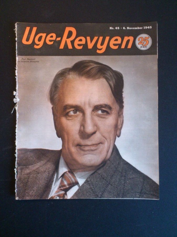 UGE-REVYEN magazine side cover Issue 45 6 November 1945