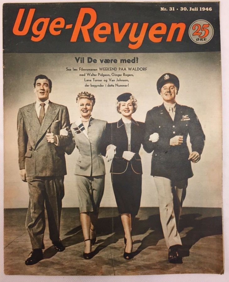 UGE-REVYEN magazine side cover Issue 31 30 July 1946