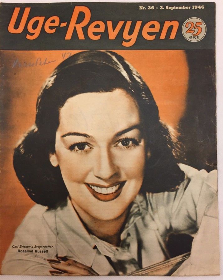 UGE-REVYEN magazine side cover Issue 36 3 September 1946