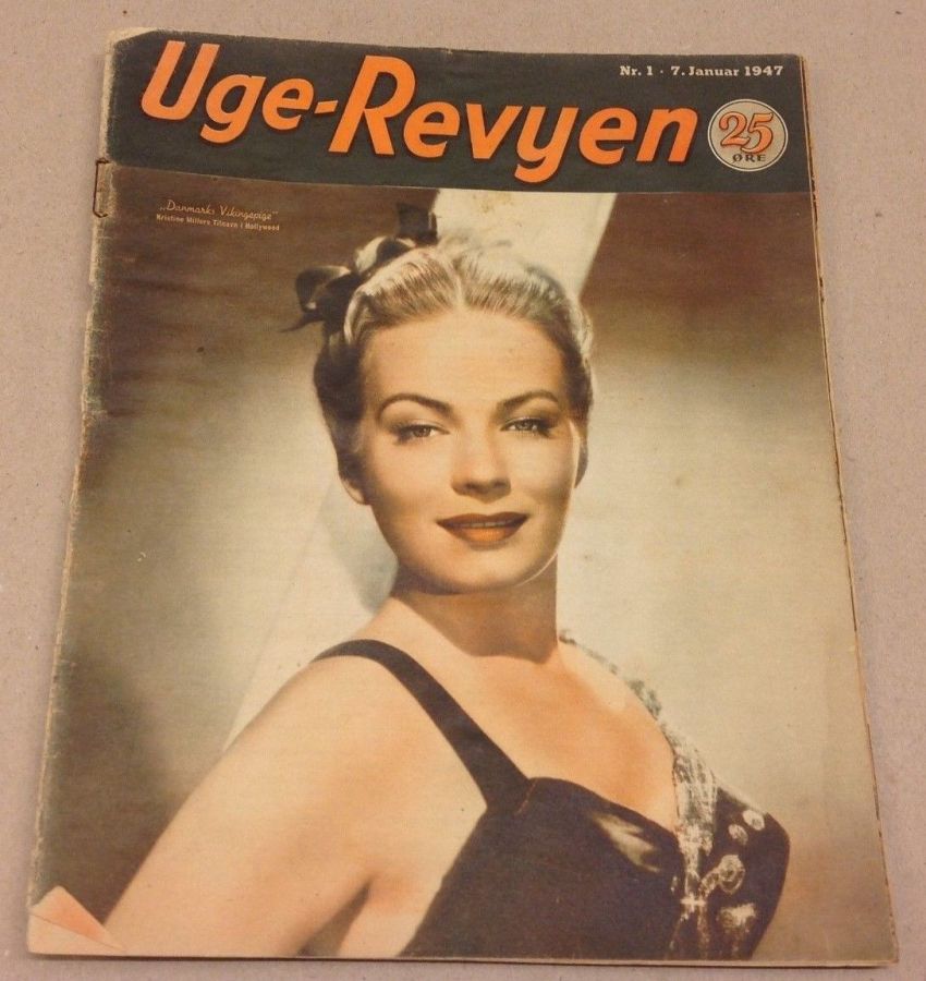 UGE-REVYEN magazine side cover Issue 1 7 January 1947