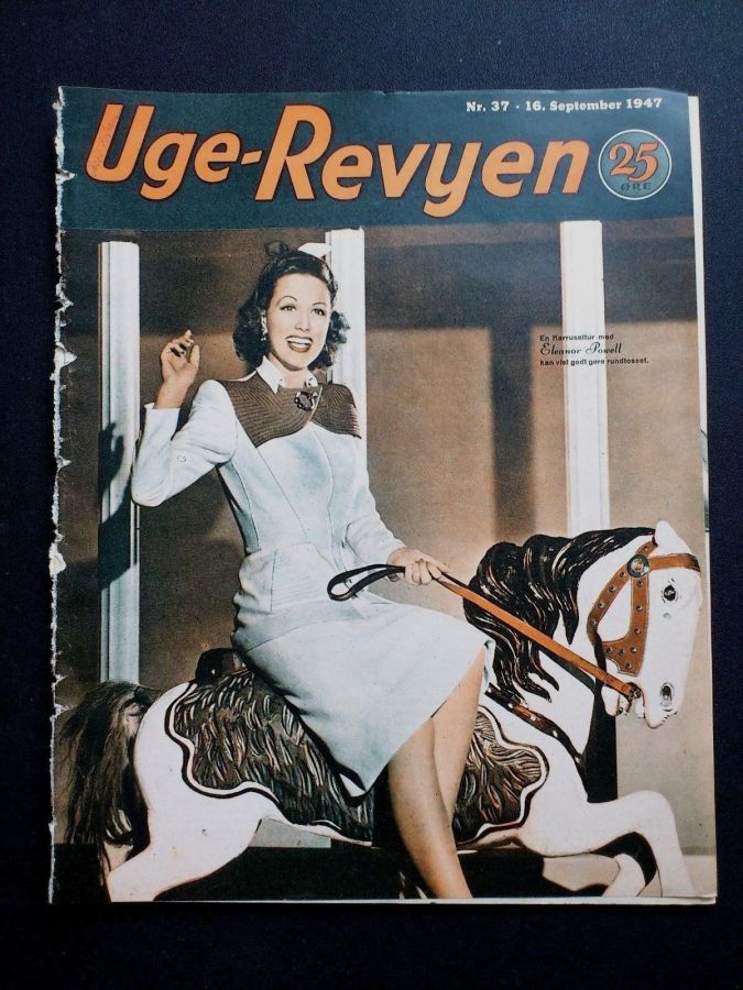 UGE-REVYEN magazine side cover Issue 37 16 September 1947