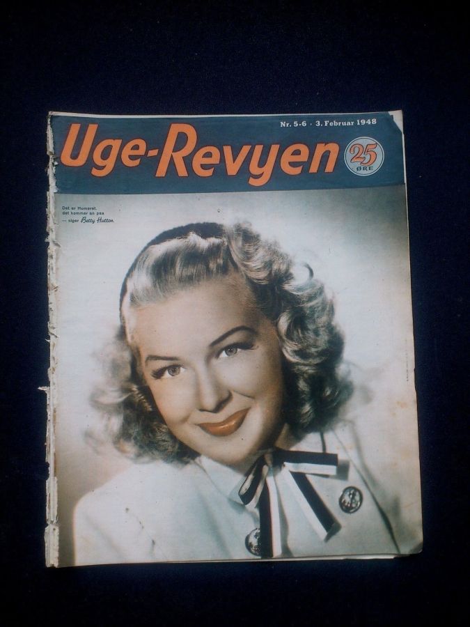 UGE-REVYEN magazine side cover Issue 5-6 3 February 1948