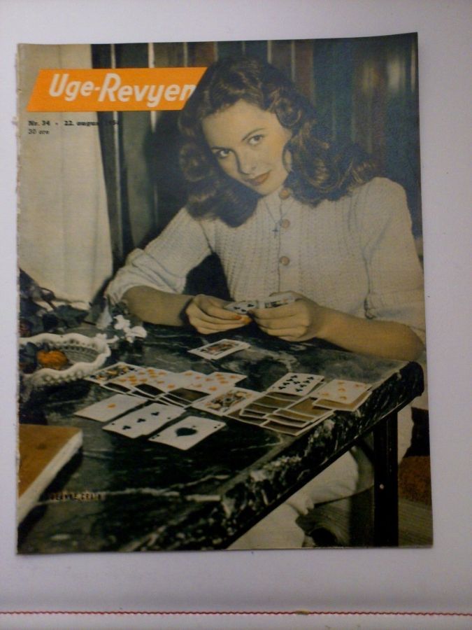 UGE-REVYEN magazine side cover Issue 34 22 August 1950