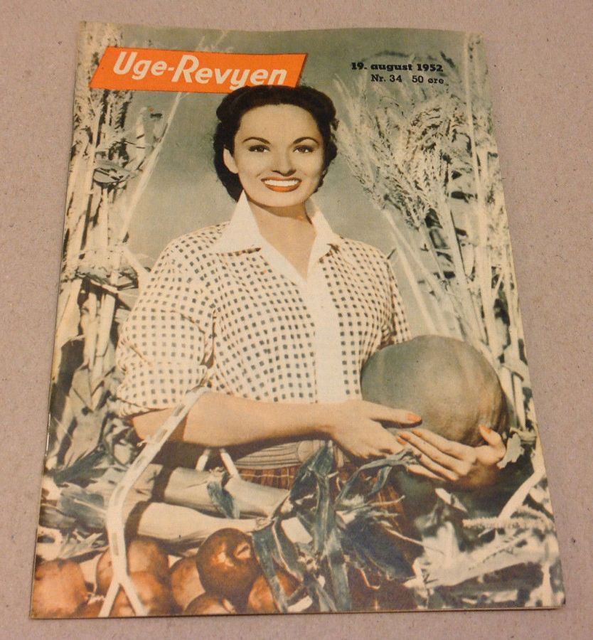 UGE-REVYEN magazine side cover Issue 34 19 August 1952