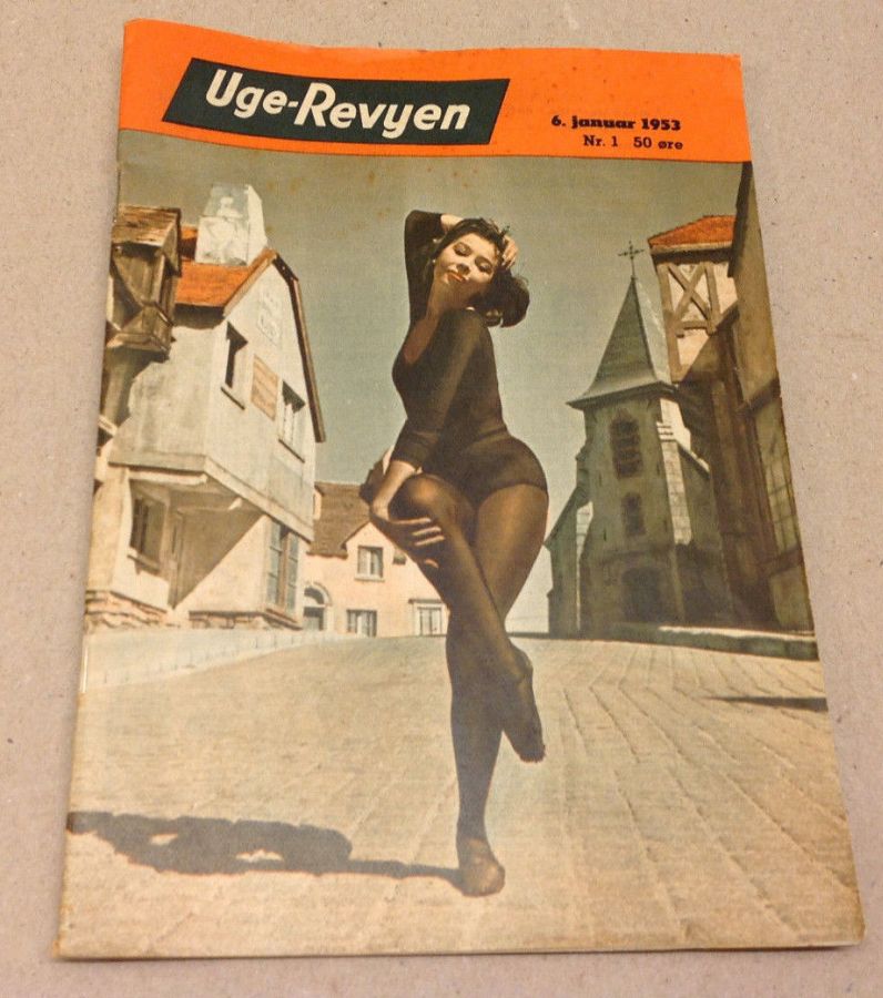 UGE-REVYEN magazine side cover Issue 1 6 January 1953