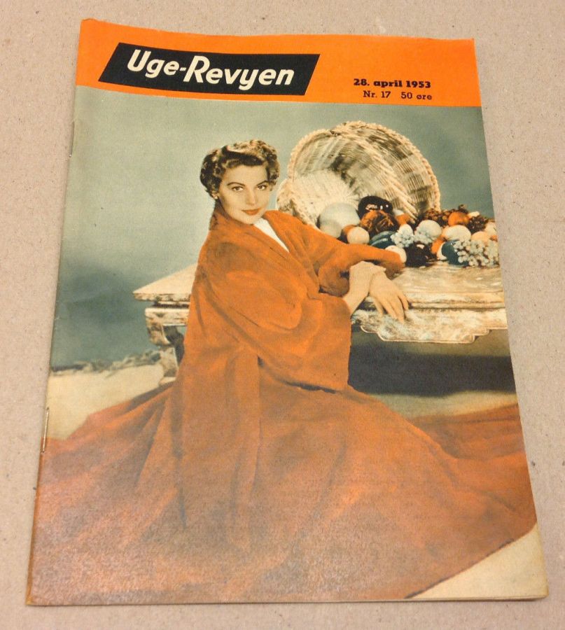UGE-REVYEN magazine side cover Issue 17 28 April 1953