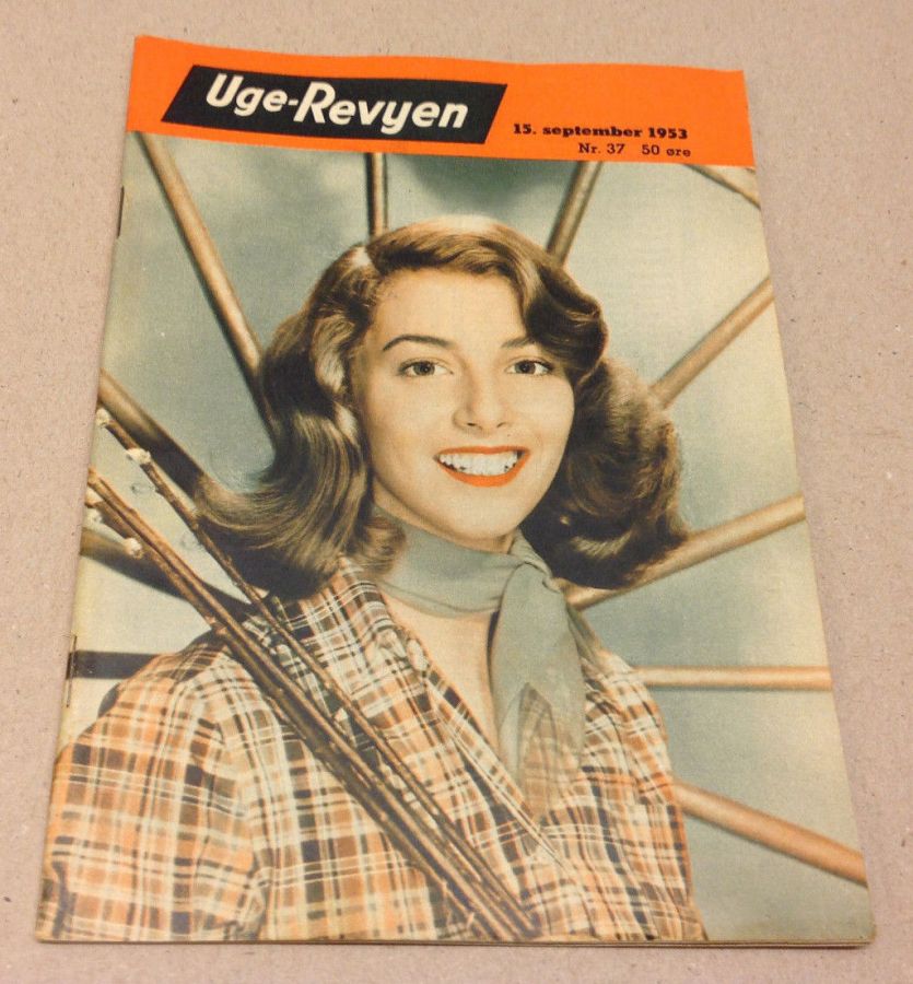 UGE-REVYEN magazine side cover Issue 37 15 September 1953