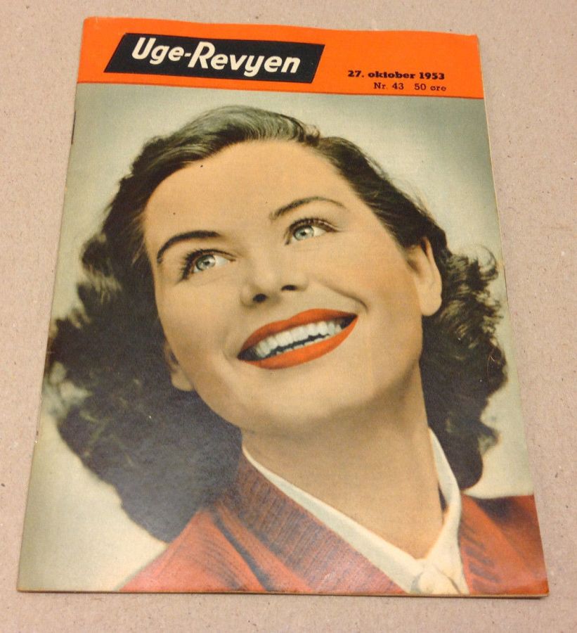 UGE-REVYEN magazine side cover Issue 43 27 October 1953