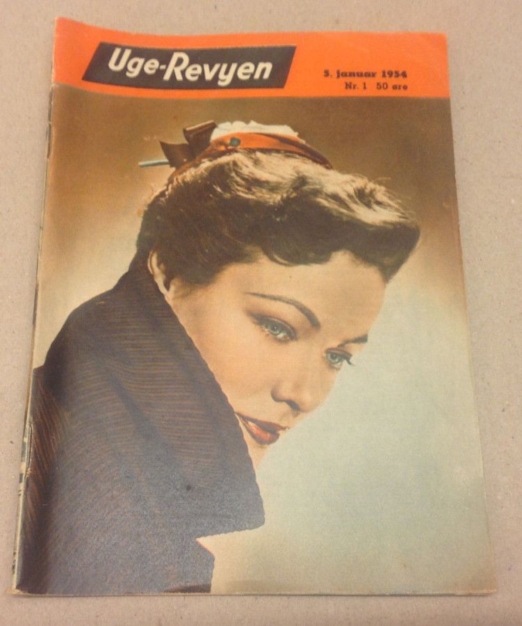 UGE-REVYEN magazine side cover Issue 1 5 January 1954