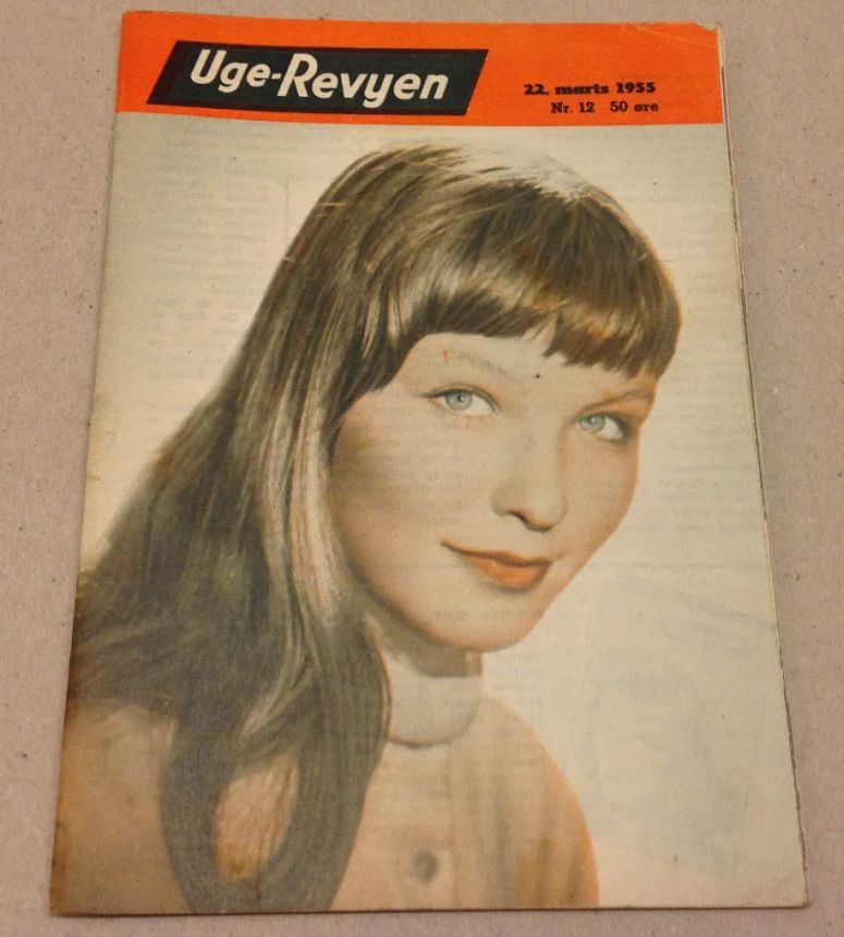 UGE-REVYEN magazine side cover Issue 12 22 March 1955