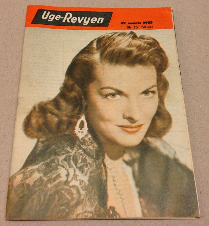 UGE-REVYEN magazine side cover Issue 13 29 March 1955