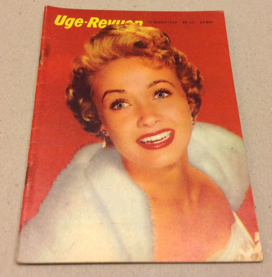 UGE-REVYEN magazine side cover Issue 33 16 August 1955
