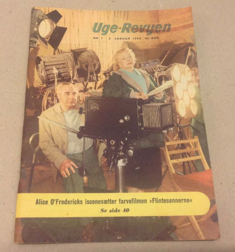 UGE-REVYEN magazine side cover Issue 1 3 January 1956