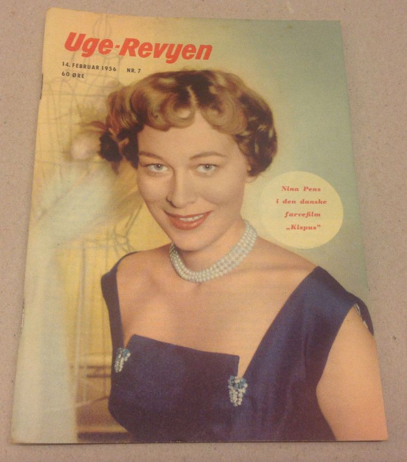 UGE-REVYEN magazine side cover Issue 7 14 February 1956