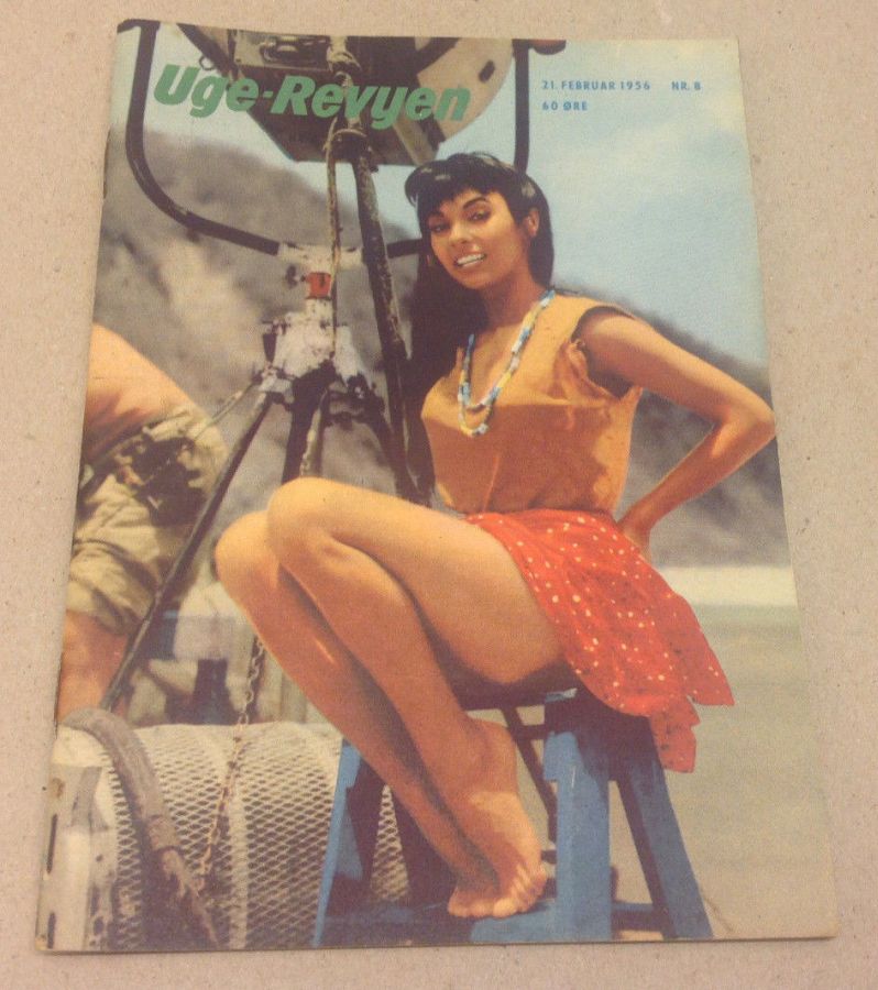 UGE-REVYEN magazine side cover Issue 8 21 February 1956