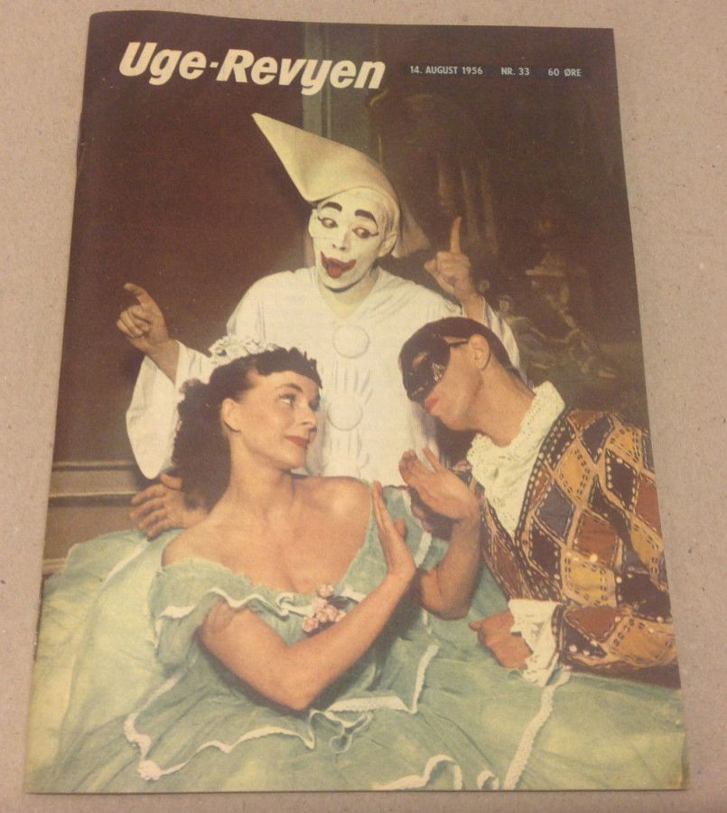 UGE-REVYEN magazine side cover Issue 33 14 August 1956