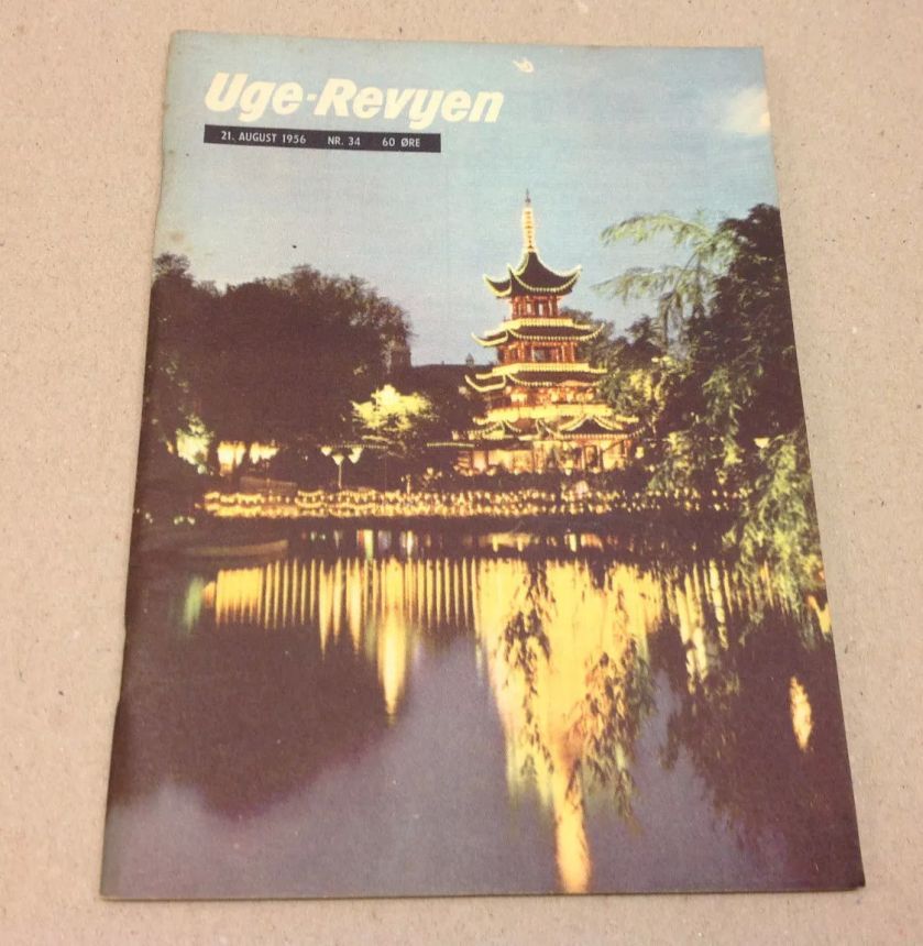 UGE-REVYEN magazine side cover Issue 34 21 August 1956