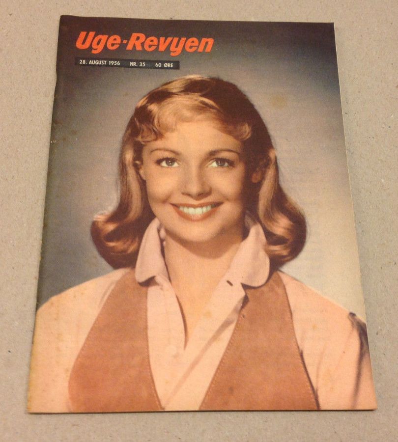 UGE-REVYEN magazine side cover Issue 35 28 August 1956