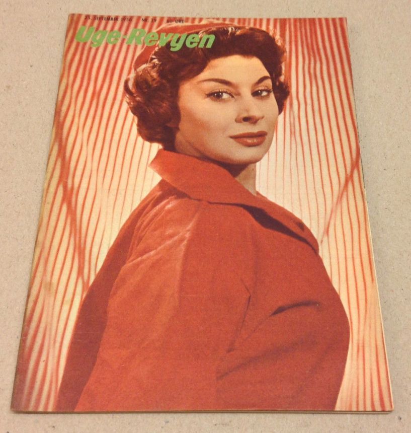 UGE-REVYEN magazine side cover Issue 39 25 September 1956