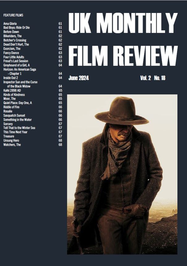 UK MONTHLY FILM REVIEW magazine side cover  June 2024