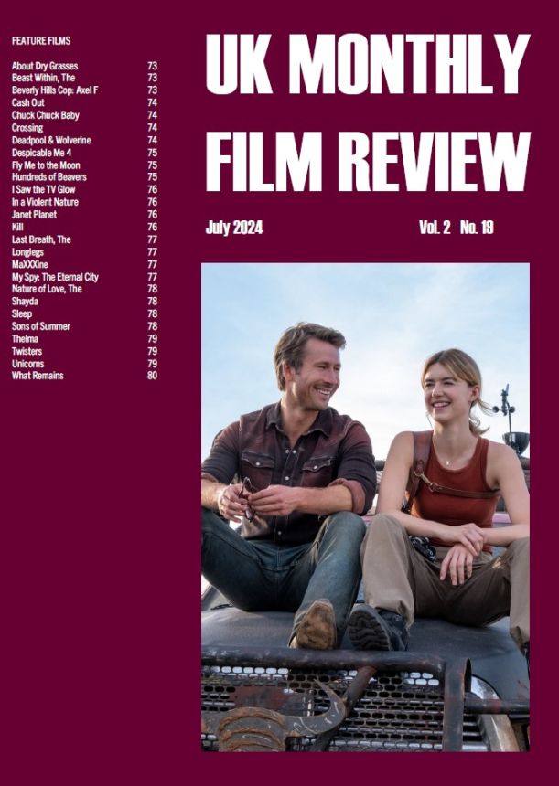 UK MONTHLY FILM REVIEW magazine side cover  July 2024