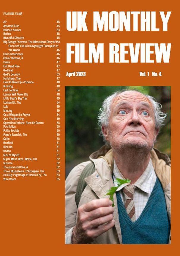 UK MONTHLY FILM REVIEW magazine side cover  April 2023