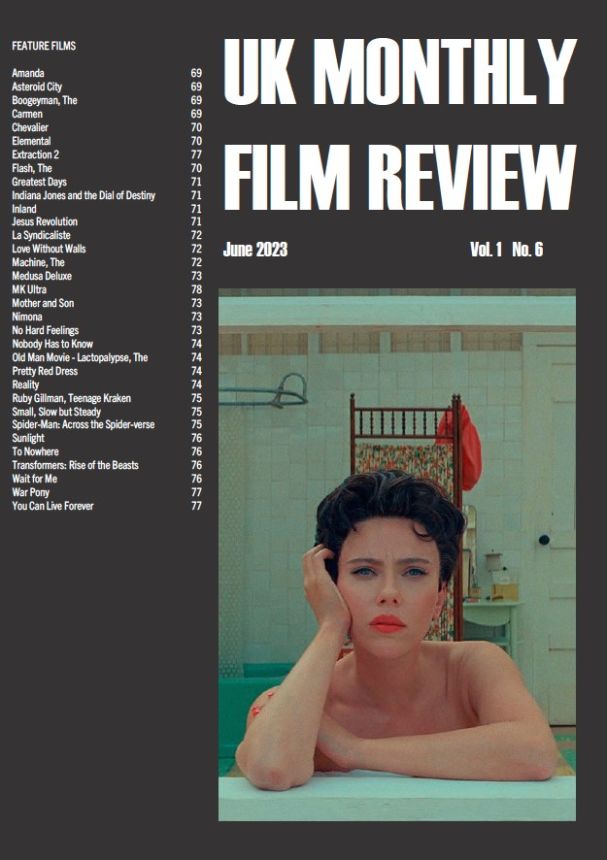 UK MONTHLY FILM REVIEW magazine side cover  June 2023