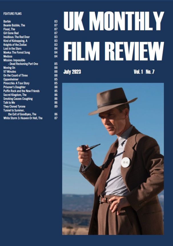 UK MONTHLY FILM REVIEW magazine side cover  July 2023