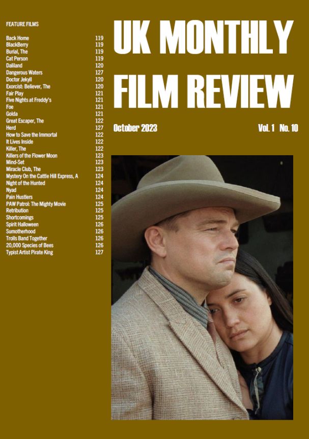 UK MONTHLY FILM REVIEW magazine side cover  October 2023