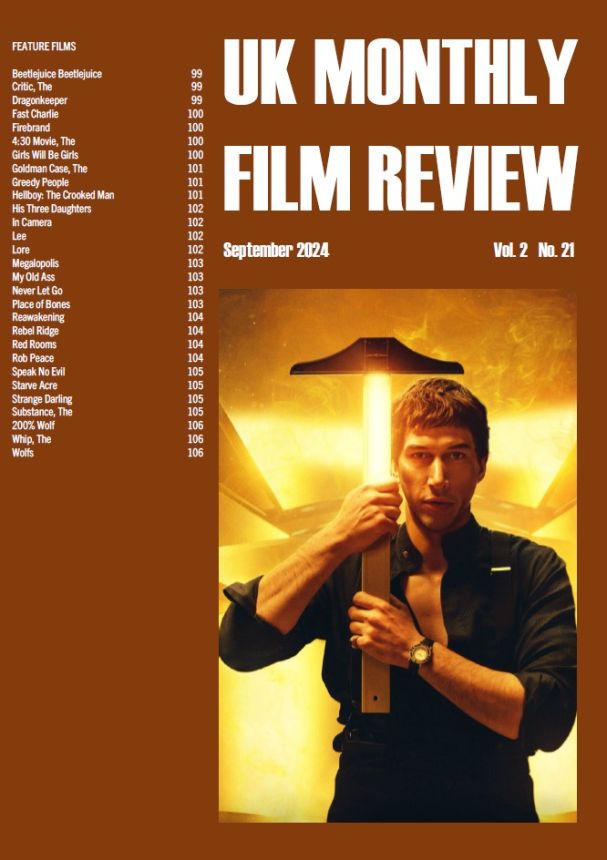 UK MONTHLY FILM REVIEW magazine side cover  September 2024