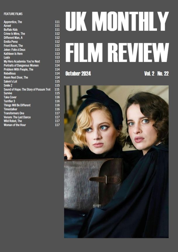 UK MONTHLY FILM REVIEW magazine side cover  October 2024