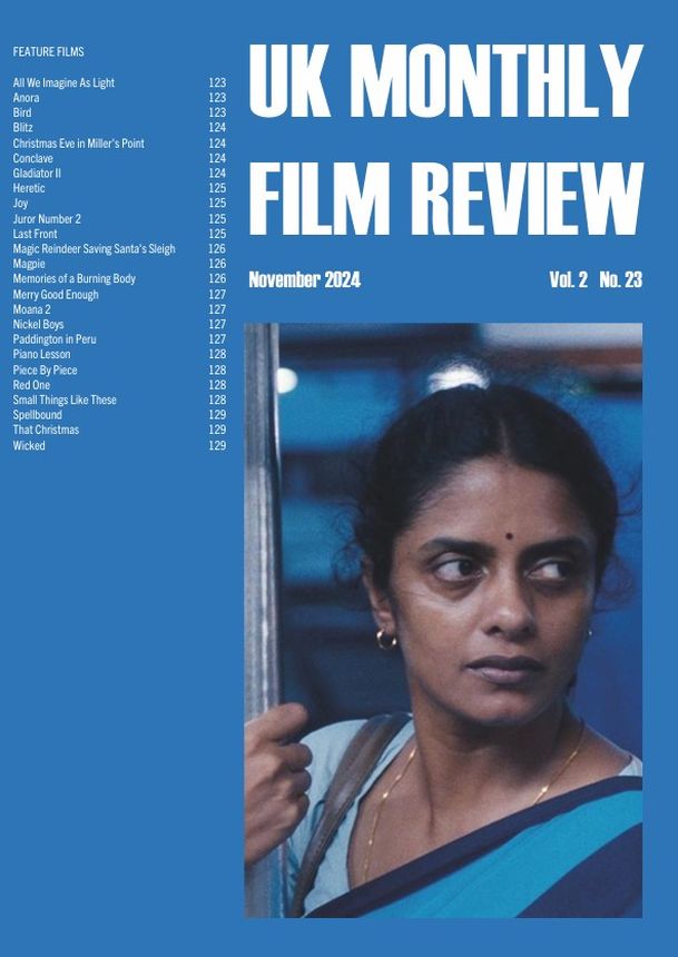 UK MONTHLY FILM REVIEW magazine side cover  November 2024