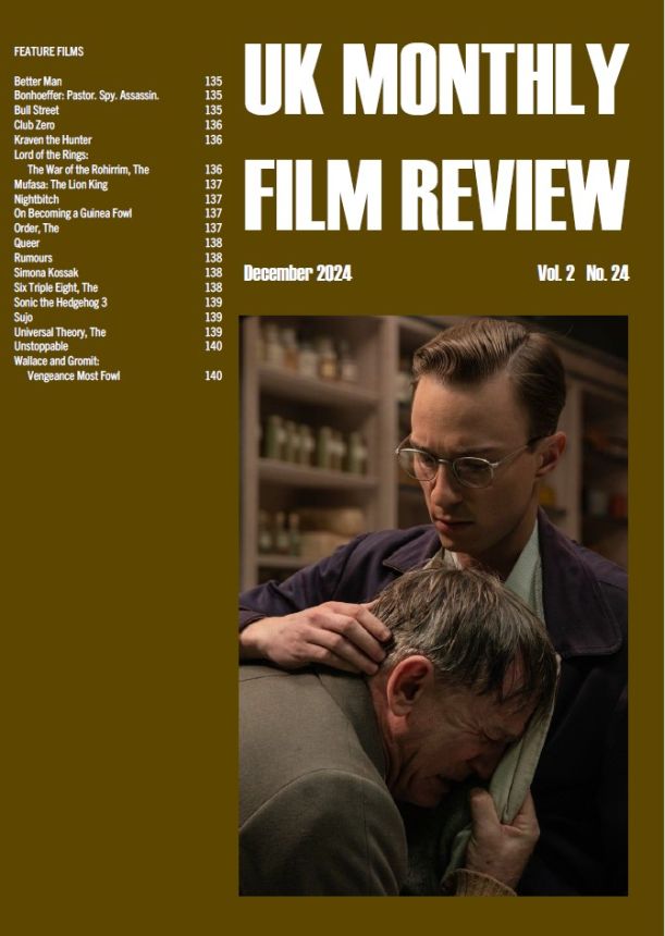 UK MONTHLY FILM REVIEW magazine side cover  December 2024