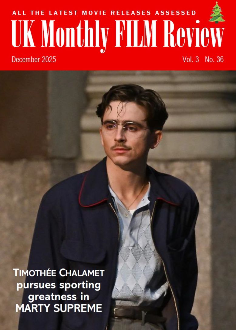 UK MONTHLY FILM REVIEW magazine side cover  December 2025