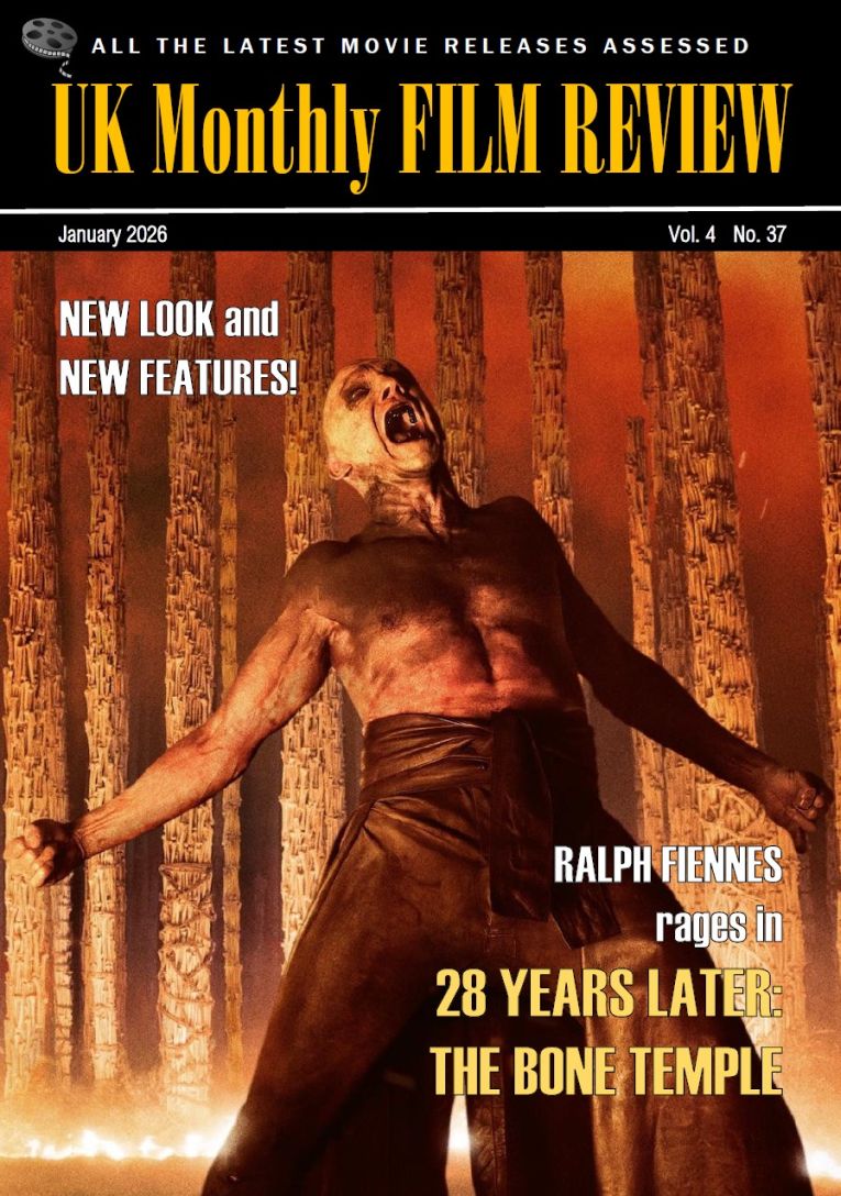 UK MONTHLY FILM REVIEW magazine side cover  January 2026