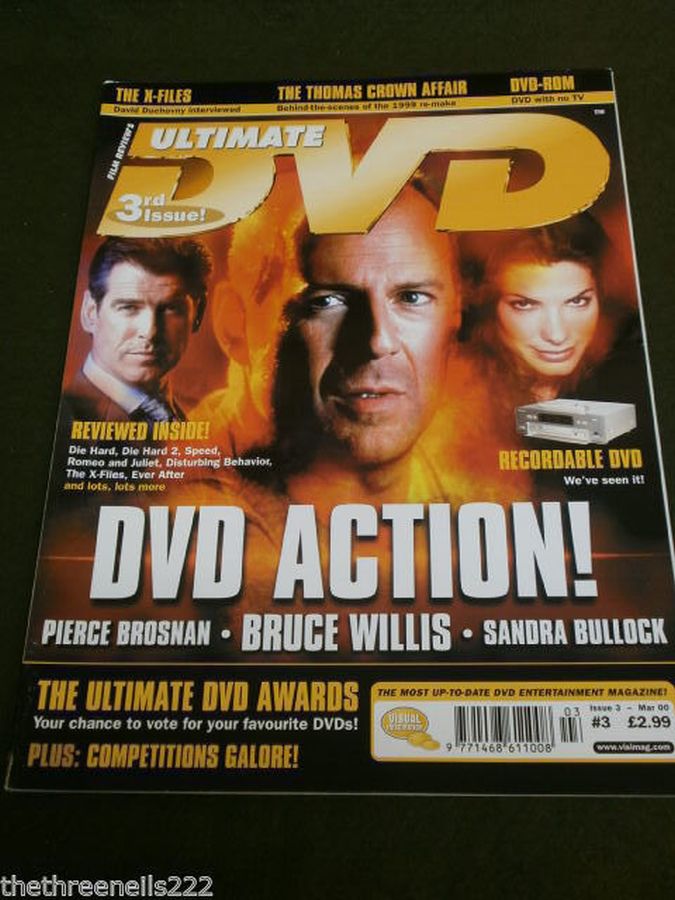 ULTIMATE DVD magazine side cover Issue 3 March 2000