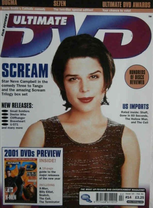 ULTIMATE DVD magazine side cover Issue 14 February 2001