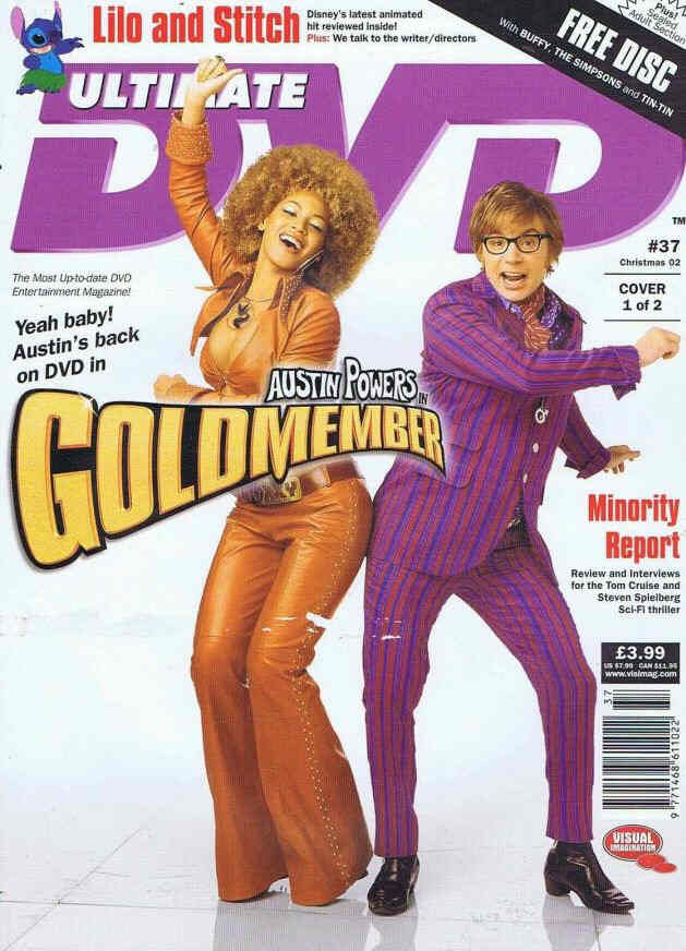 ULTIMATE DVD magazine side cover Issue 37 Christmas 2002