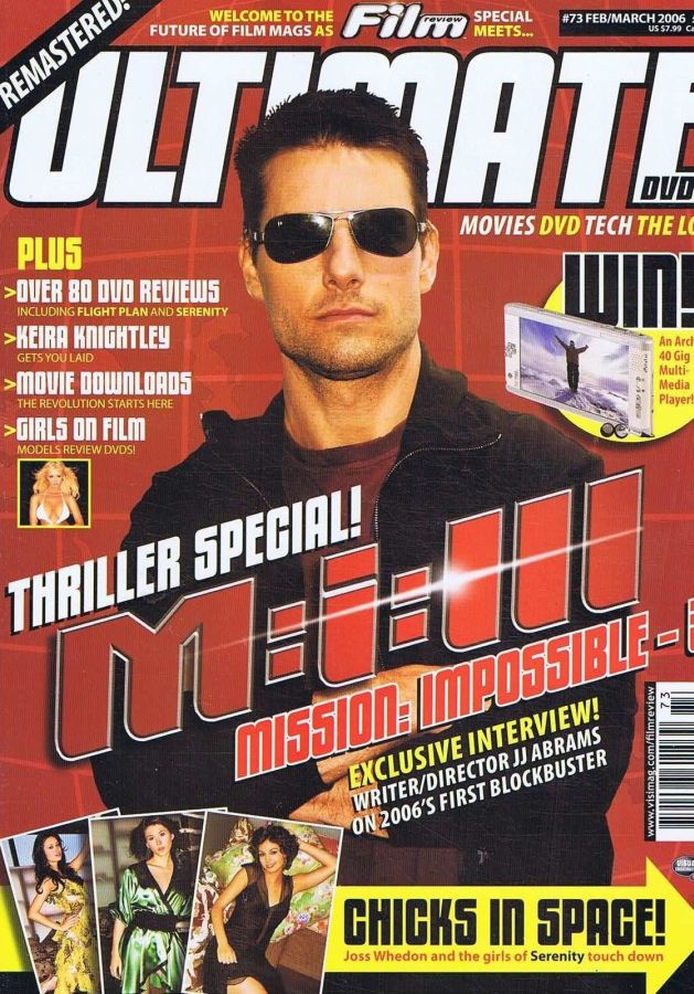ULTIMATE DVD magazine side cover Issue 73 February/March 2006