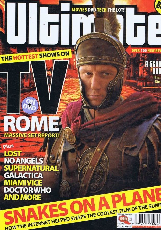 ULTIMATE DVD magazine side cover Issue 78 August 2006