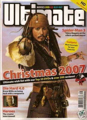 ULTIMATE DVD magazine side cover Issue 86 October 2007